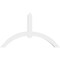 Ekena Millwork Archdale Architectural Grade PVC Gable Bracket, 84"W x 49"H x 6"D x 6"F, 14/12 Pitch GBP084X49X0606ARC00 - alternate 5